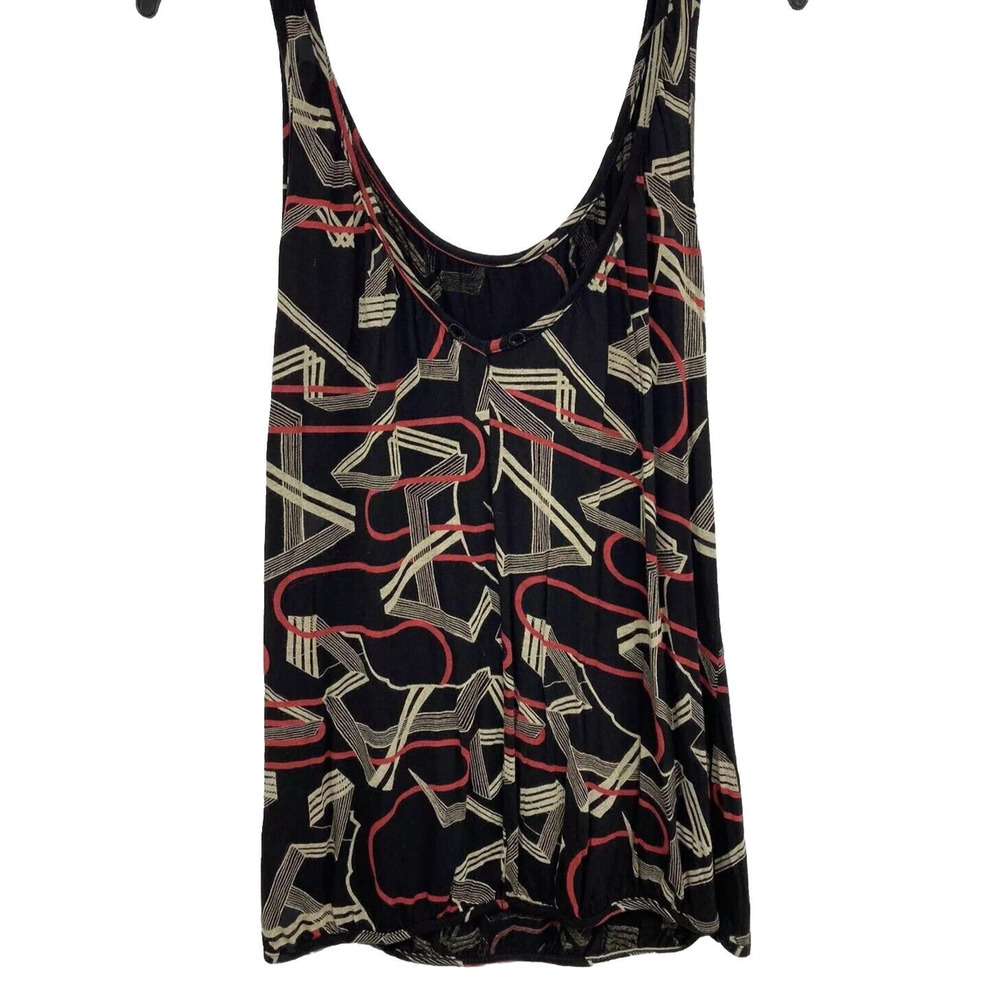 DIESEL Women Tank Sleeveless Print Wool Blend Multicolor Size Medium A000629